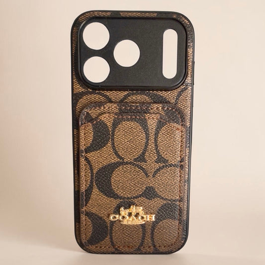 Luxe Card Holder Case – Espresso Noir